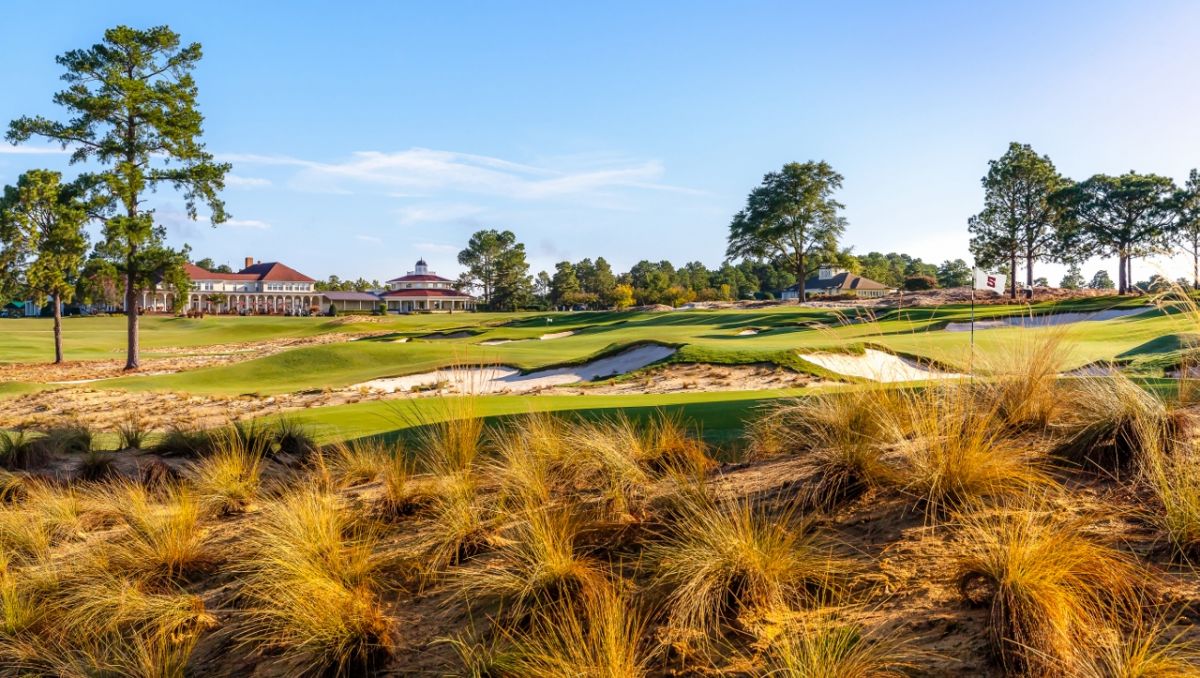 Landscape view of the Cradle with Pinehurst Resort in background