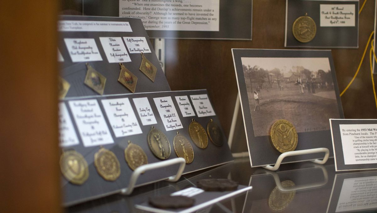 Medals and artifacts on display at Tufts Archive
