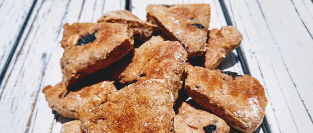 Pile of berry dog treats from Blanchard & Co.