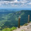 Long-range mountain views from overlook during daytime.