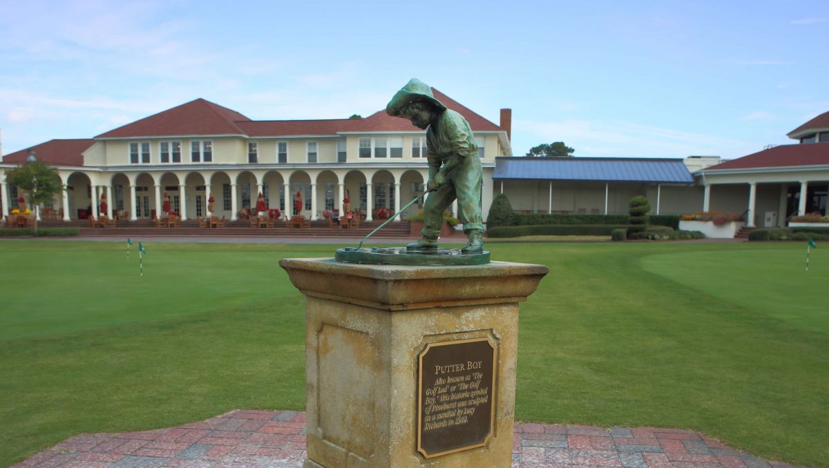 Putter Boy Statue at Pinehurst Resort during daytime