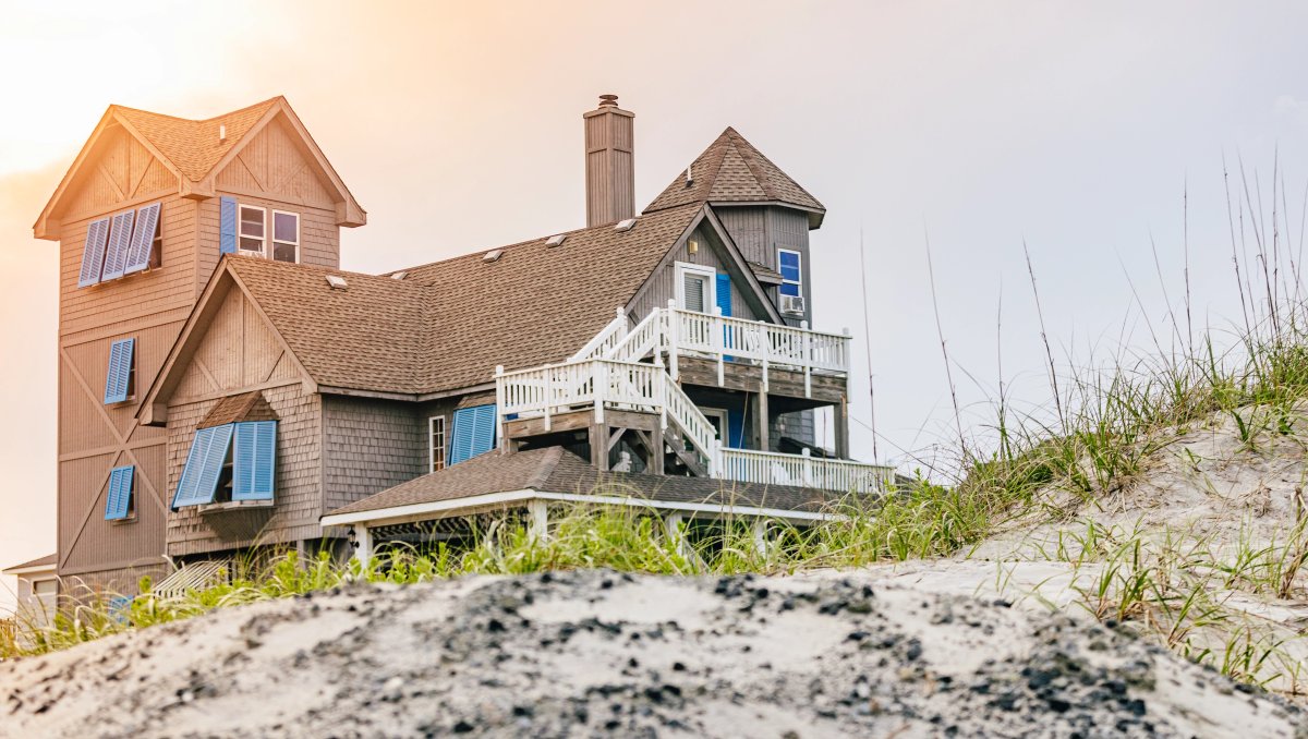 Exterior of the Inn at Rodanthe as seen in the Nicholas Sparks movie, 