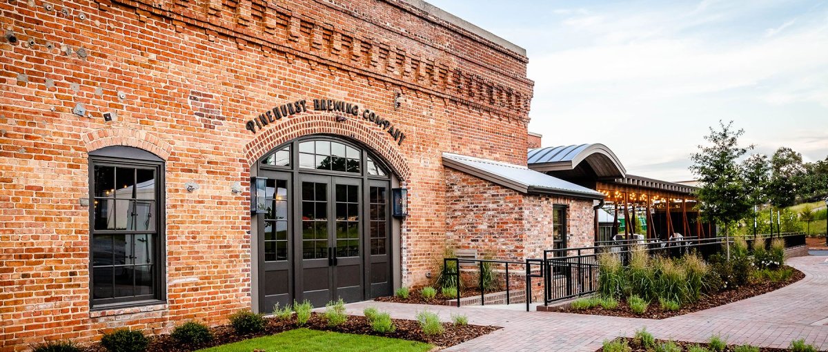 exterior of Pinehurst Brewing Company