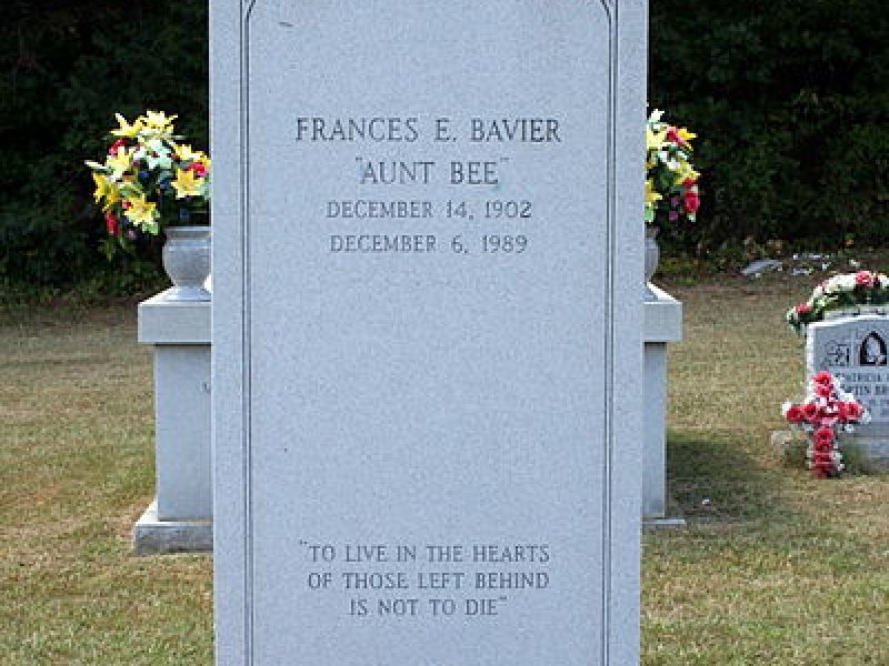 Grave Site of “Aunt Bee”