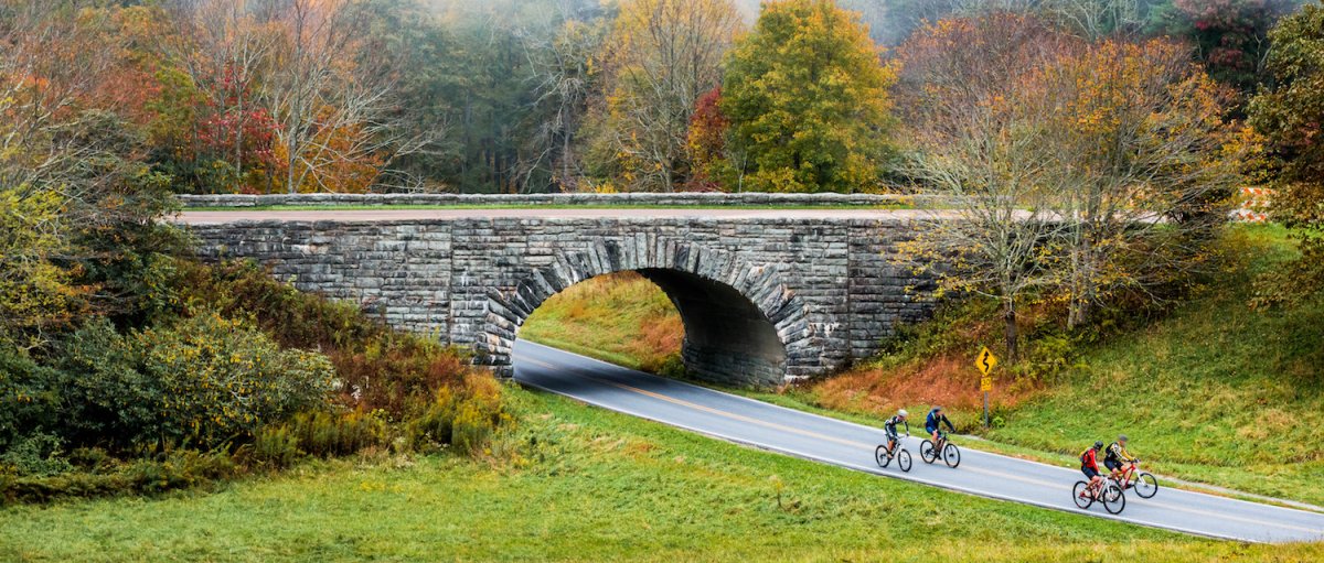 Cycling is a great way to see fall color in the mountains