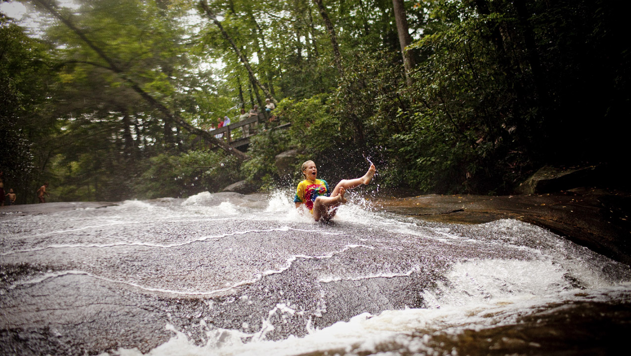 Sliding Rock Nc Map Sliding Rock | VisitNC.com